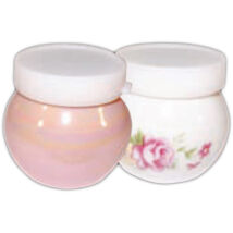 CN Rózsaszín porcelán tégely kupakkal dejavu
