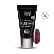 CN Xtreme Fusion Hema Free Akrilzselé 30 g - Glitter Burgundy
