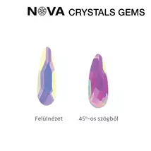 CN Nova Crystal Gems Formakő (2x6 mm) - Csepp (Aurora)