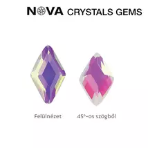 CN Nova Crystal Gems Formakő (3x5 mm) - Rombusz (Aurora)