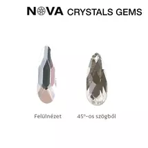 CN Nova Crystal Gems Formakő (2x6 mm) - Csepp (Crystal)