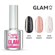 CN Glam Hema Free Top Gel (Fényzselé) 4 ml - Rainbow Rose