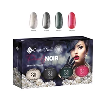 CN Pearly Noir 3S Crystalac (géllakk) készlet (Limitált)