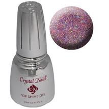 CN Top Shine (Csillámos fényzselé) 15 ml - Holo Pink