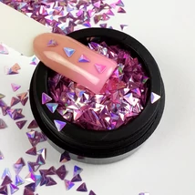 BB körömdísz- 3D háromszög Violet dejavu