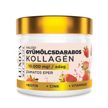 Luxoya Gyümölcsdarabos Kollagén Italpor 300 g - Zamatos eper
