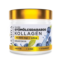 Luxoya Gyümölcsdarabos Kollagén Italpor 300 g - Kékáfonya