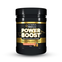 Luxoya Power Boost (Edzés előtti Italpor) 300 g - Barackos Ice Tea ízű 