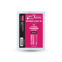 CN Square Reverse Clear Tip (Xtreme Fusion Akrilzseléhez) - 120 db