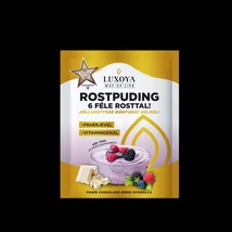 Luxoya Rostpuding 25 g - Fehér csokoládé-Erdei gyümölcs