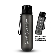 Luxoya Motivációs kulacs - fekete