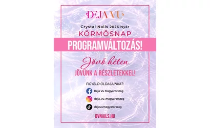 PROGRAMVÁLTOZÁS a Crystal Nails 2026 Nyár Körmösnap rendezvényünkön!