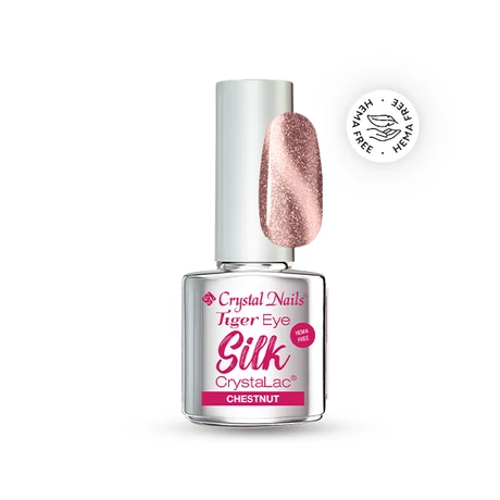 CN Tiger Eye Silk Hema Free Crystalac (géllakk) 4 ml - Chestnut