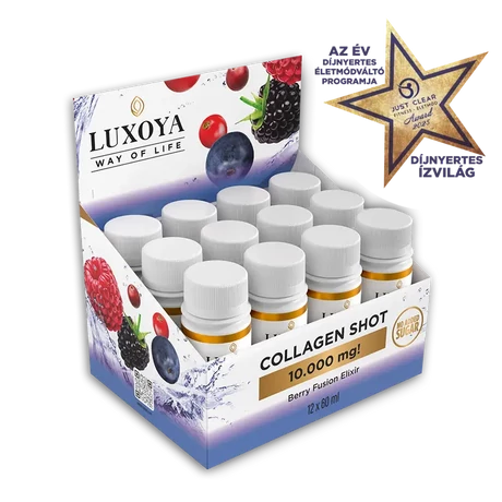Luxoya Collagen Shot Gyűjtődoboz 12x60 ml - Erdei gyümölcs ízű