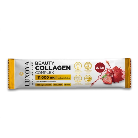 Luxoya Beauty Collagen Complex 15 g - Eper-Hibiszkusz - Hűségpontos akció - 12 pont