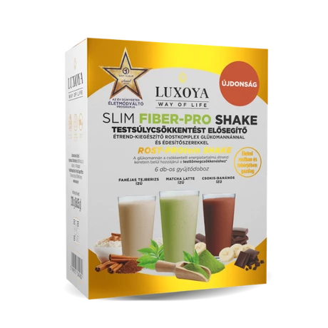 Luxoya Slim Fiber-Pro Shake Gyűjtődoboz 3x2x35 g - Hűségpontos akció - 117 pont