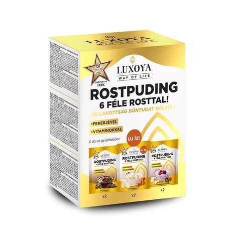 Luxoya Vegán Rostpuding Gyűjtődoboz 6x25 g - Hűségpontos akció - 83 pont