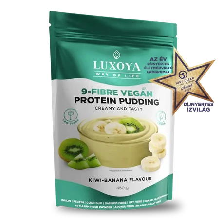 Luxoya Vegán Protein Pudding (Rostpuding fehérjével) 450 g - Kivi-Banán ízű - Hűségpontos akció - 200 pont