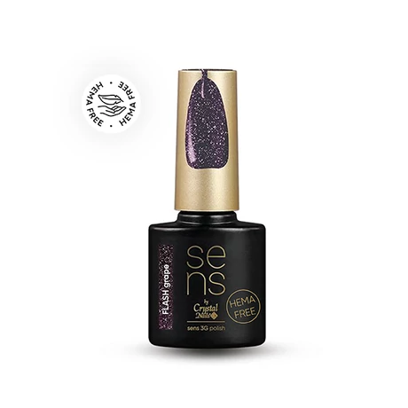 CN SENS 3G Polish Flash Hema Free Géllakk 4 ml - Grape