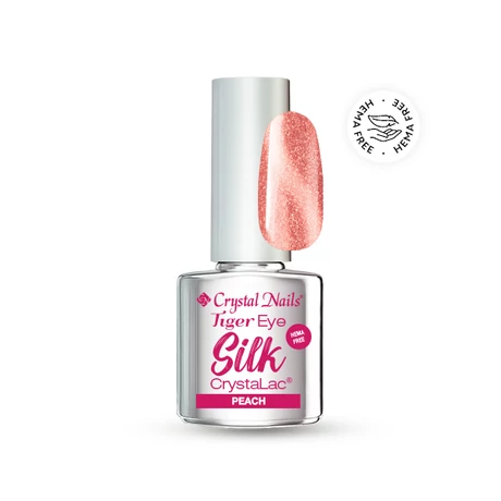 CN Tiger Eye Silk Hema Free Crystalac (géllakk) 4 ml - Peach