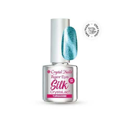CN Tiger Eye Silk Hema Free Crystalac (géllakk) 4 ml - Turquoise