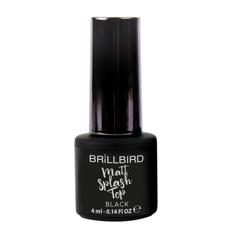 BB Matt Splash Top (Fröccsentett hatású Fényzselé) 4 ml - Black