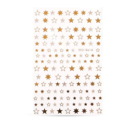 CN köröm matrica (353-gold) arany csillagok