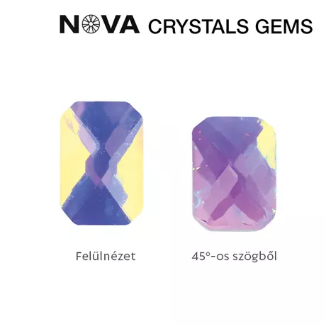 CN Nova Crystal Gems Formakő (4x6 mm) - Tégla (Aurora)