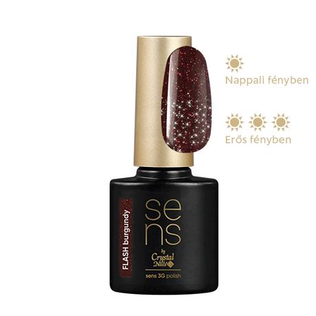 CN SENS 3G Polish Flash géllakk - Burgundy 4 ml