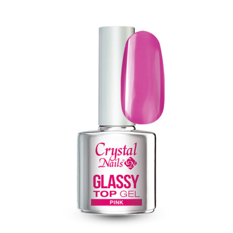 CN Glassy Top Gel (Színes fényzselé) 4 ml - Pink