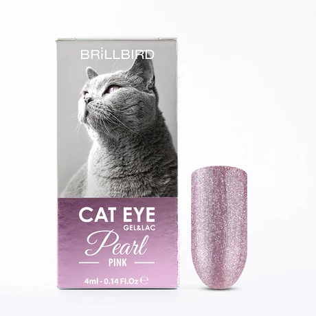 BB Hema Free Cat Eye Pearl Géllakk 4 ml - Pink