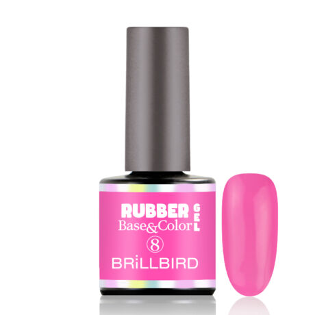 BB Rubber Base&Color Gel (Színezett Alapozózselé) 8 ml - 08