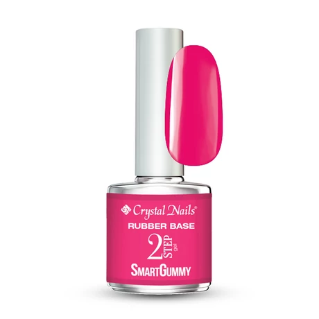 CN 2S SmartGummy Rubber Base Gel (Rugalmas alapozó zselé) 8 ml - Nr19 Electric Pink