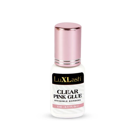 LuXLash Clear Pink Glue (Pillaragasztó) 5 ml