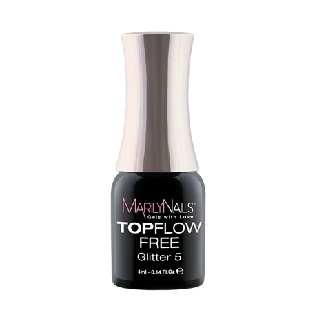 MN Glitter TopFlow Free (Csillogós fényzselé) 4 ml - 05