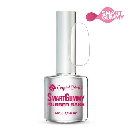 CN SmartGummy Rubber Base Gel (Rugalmas alapozó zselé) 8 ml - NR0 Clear