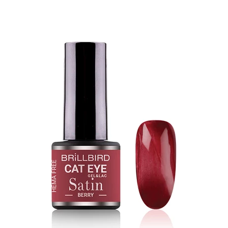 BB Cat Eye Satin Hema Free Géllakk 4 ml - Berry