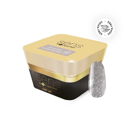 CN SENS Hema Free 3G Polish Flash géllakk 5 ml - Silver