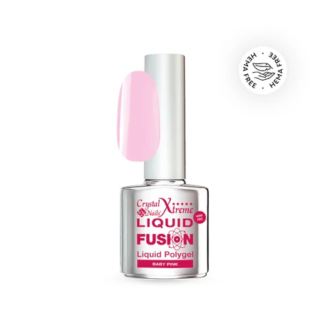 CN Hema Free Liquid Fusion (Ecsetes építőzselé) 8 ml - Baby Pink