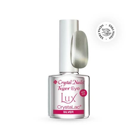CN Hema Free Tiger Eye Lux Crystalac (géllakk) 4 ml - Silver