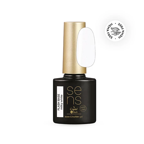 CN SENS Flash Hema Free Alapozó-és Építőzselé 10 ml - Milky White