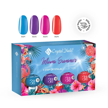 CN Miami Summer 3S Hema Free Crystalac (géllakk) készlet (Limitált!)