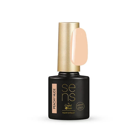 CN SENS Hema Free Liquid Polygel (Ecsetes építőzselé) 10 ml - Peachy Nude
