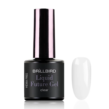 BB Hema Free Liquid Future Polygel (Ecsetes építőzselé) 8 ml - Clear