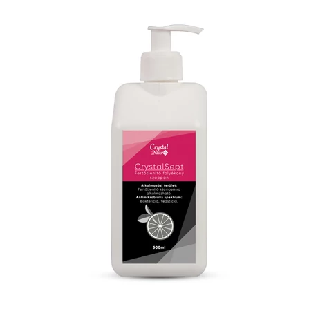 CN CrystalSept Pumpás Folyékony Fertőtlenítő Szappan 500 ml - Citrom
