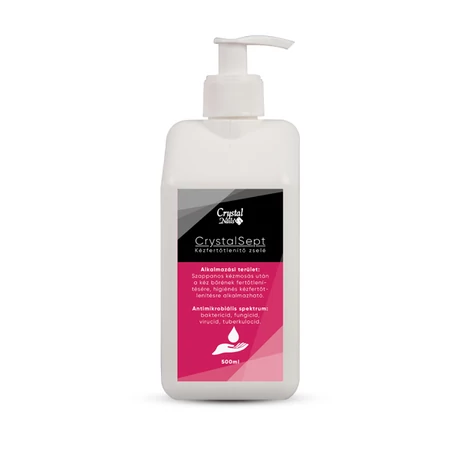 CN CrystalSept Pumpás Kézfertőtlenítő zselé 500 ml - Sima