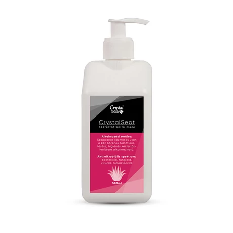CN CrystalSept Pumpás Kézfertőtlenítő zselé 500 ml - Aloe vera