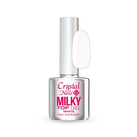 CN Milky Top Gel (Fényzselé) 8 ml - White HF