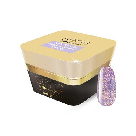 CN SENS Aurora Hema Free Díszítő és Építőzselé 5 ml - Violet