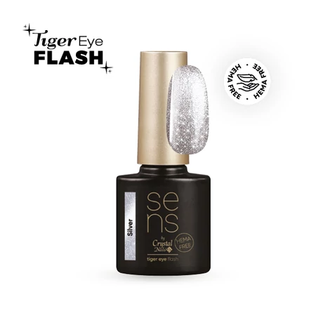 CN SENS Tiger Flash Hema Free Crystalac (géllakk) 4 ml - Silver